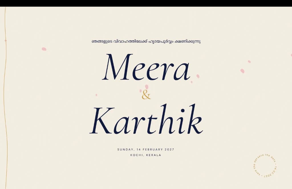 Digital Wedding Invitation